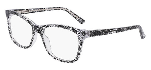Slim black and white bebe glasses
