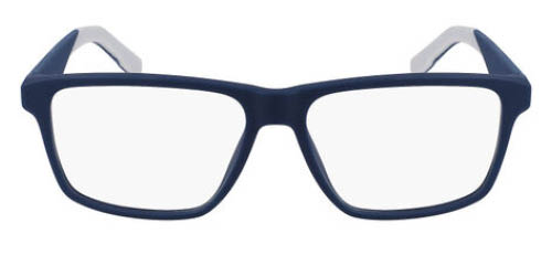 Blue and white Lacoste glasses