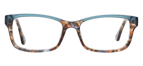 multicolor brown and blue chelsea morgan glasses