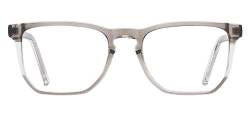 stylish, transparent otis and gray glasses