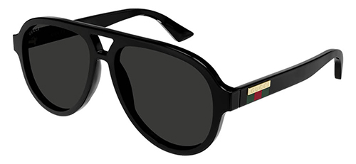  Gucci glasses with bold black aviator frame