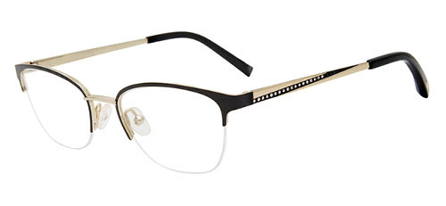 Black and gold Jones New York Cat-Eye Glasses