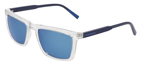 white and blue nauticaa sunglasses