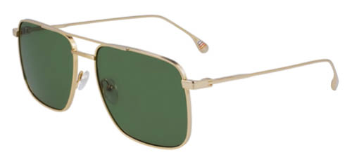 Green and gold lacoste glasses