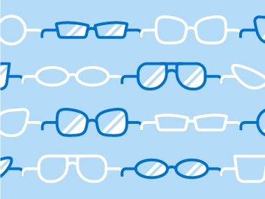 illustration of many glasses frames